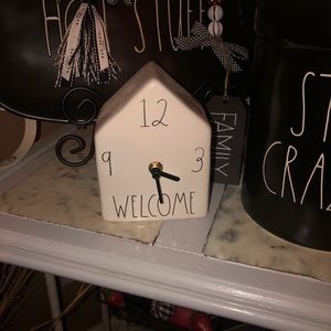 📛⛔️SOLD⛔️📛🕰Rae Dunn “WELCOME” Clock.